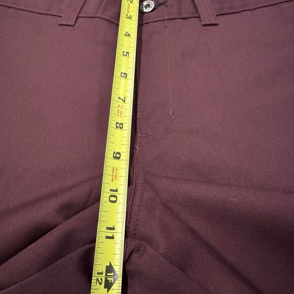 Dickies Skateboarding Regular Fit Pants Men's  30x32  Maroon Twill New W/ Tags - Picture 4 of 11